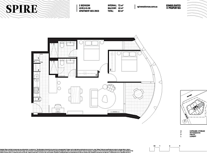 1703/550 Queen Street, Brisbane City, Brisbane - Inner City Region, 2 phòng ngủ, 2 phòng tắm, Apartment