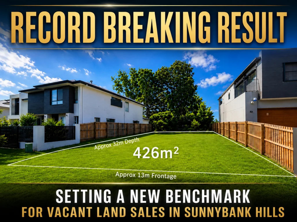 Sunnybank Hills Record Price Achieved - New Benchmark Set - Under Contract at Auction - $1,250,000