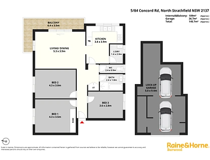 5/84 Concord Road, North Strathfield, Inner West, 3 ਕਮਰੇ, 1 ਬਾਥਰੂਮ, Apartment