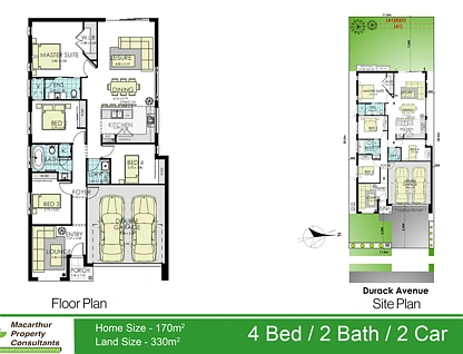 Lot 9300/7 Durack Avenue, Catherine Field, Macarthur Region, 4 ห้องนอน, 2 ห้องน้ำ, House