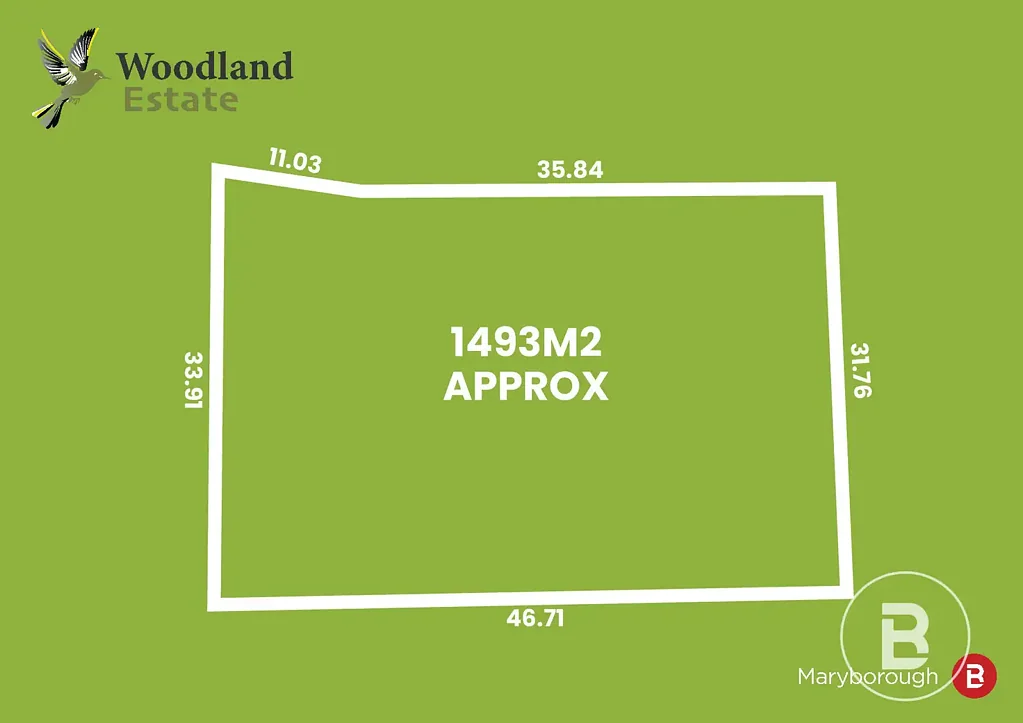 Maryborough LOT 16 - 1493m2 - WOODLAND ESTATE - VACANT LAND - TITLED