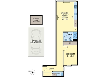 306/227 St Georges Road, Northcote, North Melbourne, 1 habitaciones, 1 baños, Apartment
