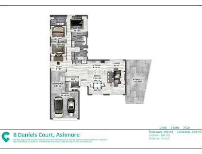 8 Daniel Crescent, Ashmore, QLD 4214, 4房, 2浴, House