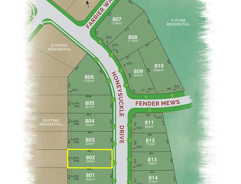LOT 802 Honeysuckle Drive, Armidale, Tamworth, 0 ਕਮਰੇ, 0 ਬਾਥਰੂਮ, Section