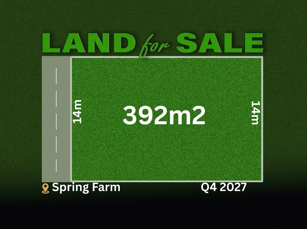 Spring Farm Land for sale in Spring Farm- 0410 835 551