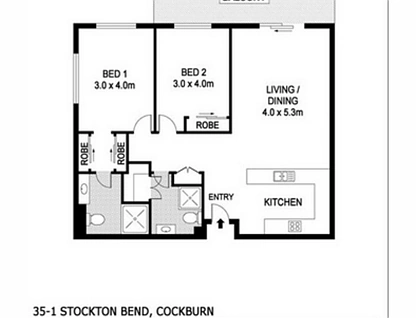 35/1 Stockton Bend, Cockburn Central, South West Perth, 2房, 2浴, 公寓