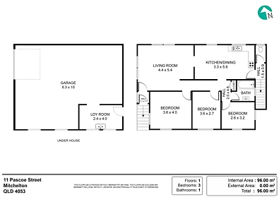 11 Pascoe Street, Mitchelton, QLD 4053, 3房, 2浴, House