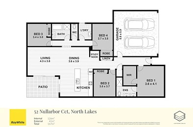 52 Nullarbor Circuit, North Lakes, QLD 4509, 4房, 2浴, House