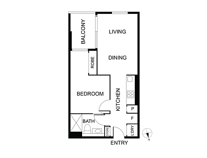 1614/545 Station Street, Box Hill, Inner East Melbourne, 1 침실, 1 욕실, Apartment