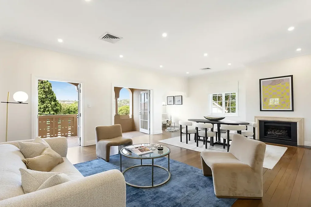 Woollahra 3房 顶层整层私享 321sqm占地 海港全景 拱形天顶 现代舒适 Woollahra抢手地址 Spanish Mission penthouse of rare scale and panoramic beauty