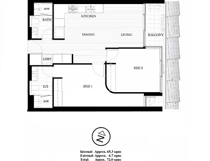 1407/151 Berkeley Street, Melbourne, VIC 3000, 2 ਕਮਰੇ, 2 ਬਾਥਰੂਮ, Apartment