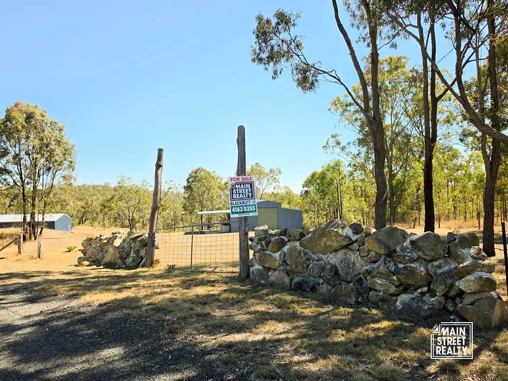 Teelah 14.58 ACRES, SUBSTANTIAL SHEDDING & CREEK – JUST 12 MINS FROM BLACKBUTT