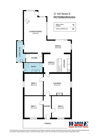 Plano ng Bahay - 31 Hill St E, Peterborough, SA 5422