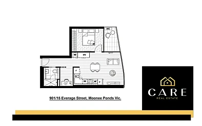 901/15 Everage Street, Moonee Ponds, VIC 3039, 1 Bedrooms, 1 Bathrooms, Apartment