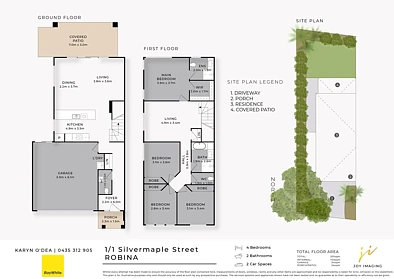 1/1 Silvermaple Street, Robina, QLD 4226, 4房, 2浴, Apartment