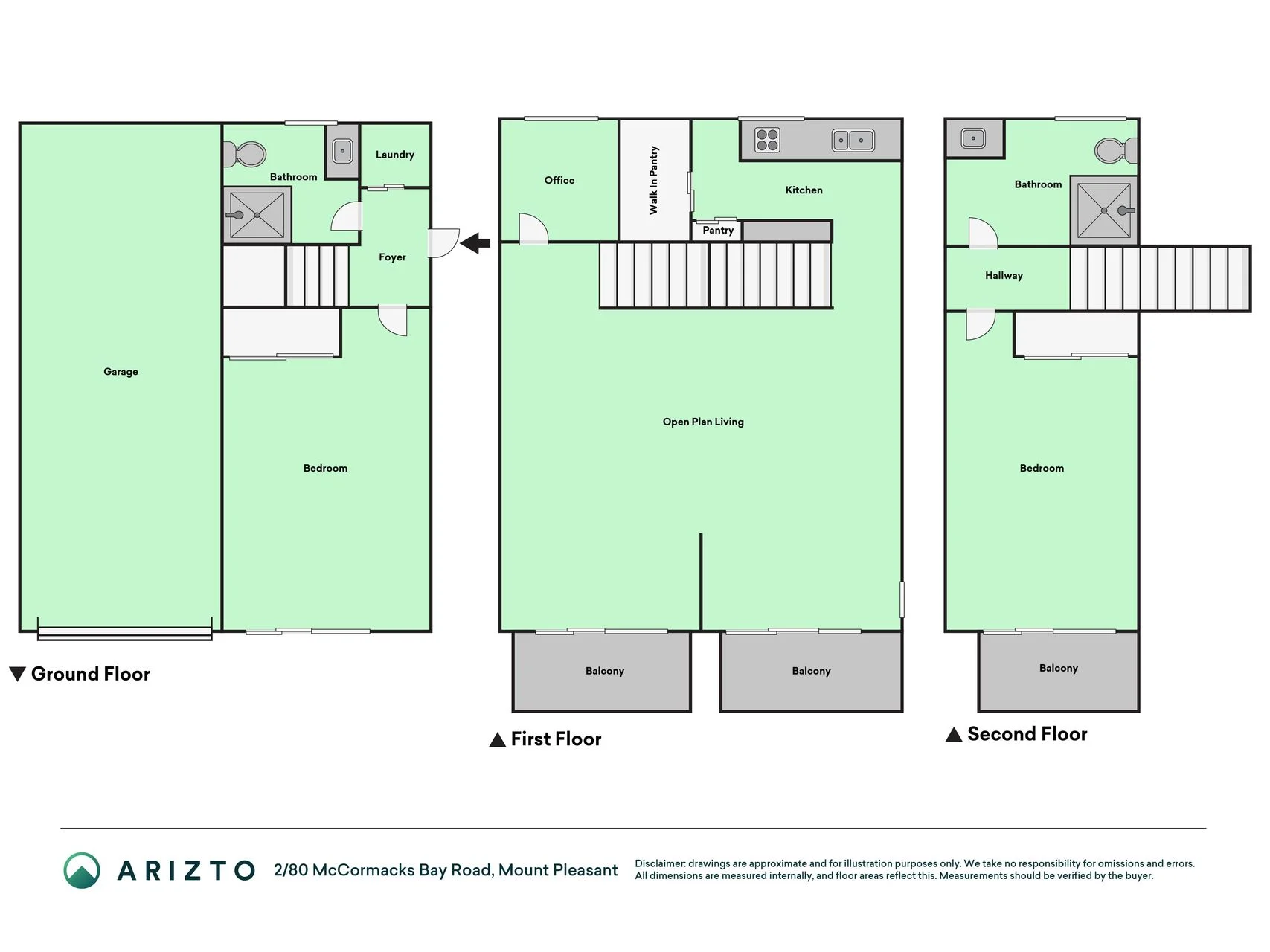 2/80 McCormacks Bay Road, Mount Pleasant, Christchurch City, 2房, 2浴, Townhouse