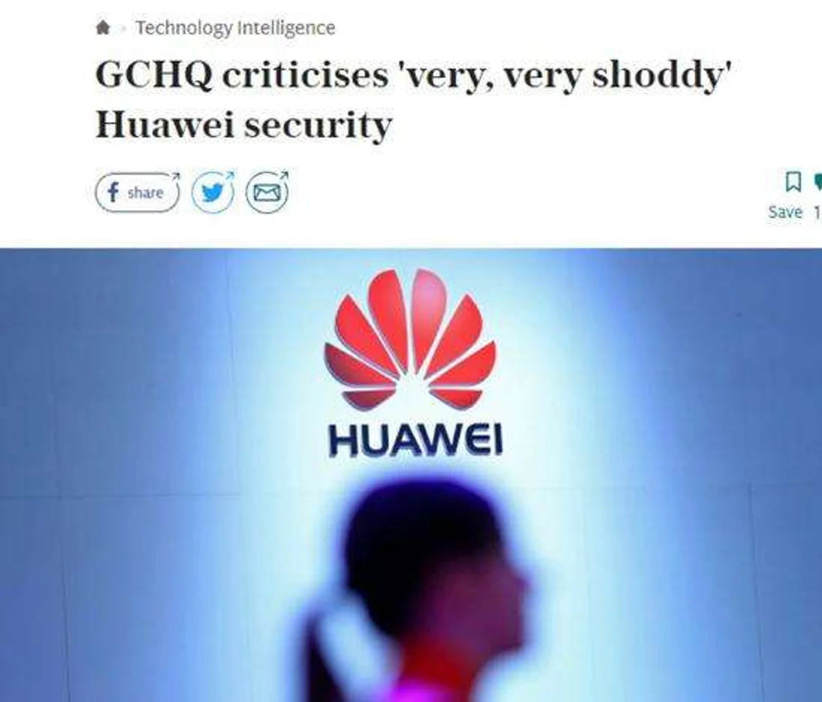 英国政府现"内鬼":泄露英允许华为参与5G建设信息