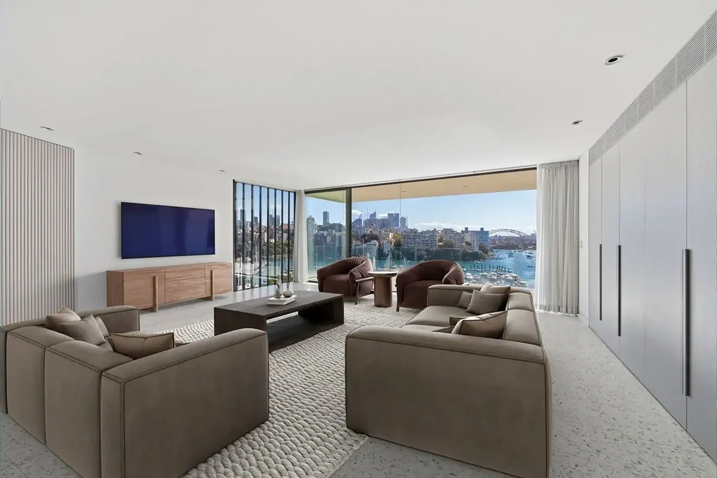 Darling Point 3 Bedroom 'Aloft' Luxurious Whole-Floor Boutique Residence, Captivating Harbour Backdrop