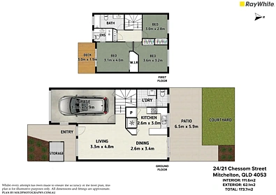 24/21 Chessom Street, Mitchelton, QLD 4053, 3 slaapkamers, 2 badkamers, Townhouse