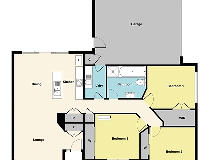 1/10 Wood Street, Soldiers Hill, Ballarat, 3部屋, 1バスルーム, Unit