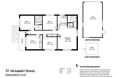 37 Alexander Street, Kangaroo Flat, VIC 3555, 4房, 2浴, House
