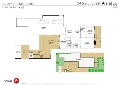 ਮੰਜ਼ਿਲ ਦੀ ਯੋਜਨਾ - 34 Smith Street, Ararat, VIC 3377