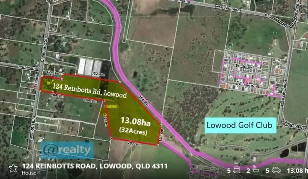 Lowood 5房  32 Acres  -Farm & Immaculate 5-Bedroom Residence on for Sale