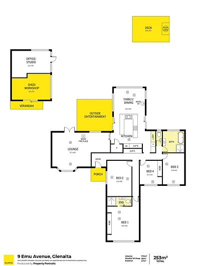 ਮੰਜ਼ਿਲ ਦੀ ਯੋਜਨਾ - 9 Emu Avenue, Glenalta, SA 5052