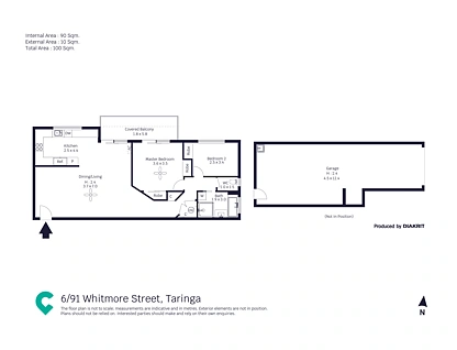6/91 Whitmore Street, Taringa, Brisbane Western Region, 2 Kuwarto, 1 Banyo, Apartment
