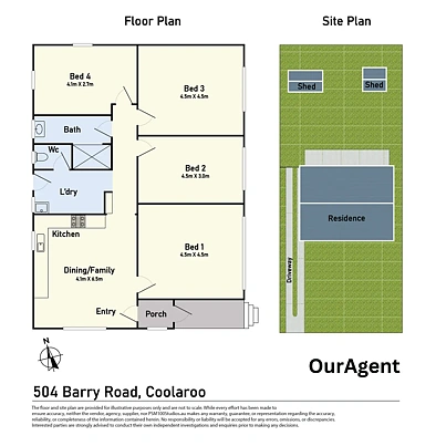 504 Barry Road, Coolaroo, VIC 3048, 3房, 1浴, House