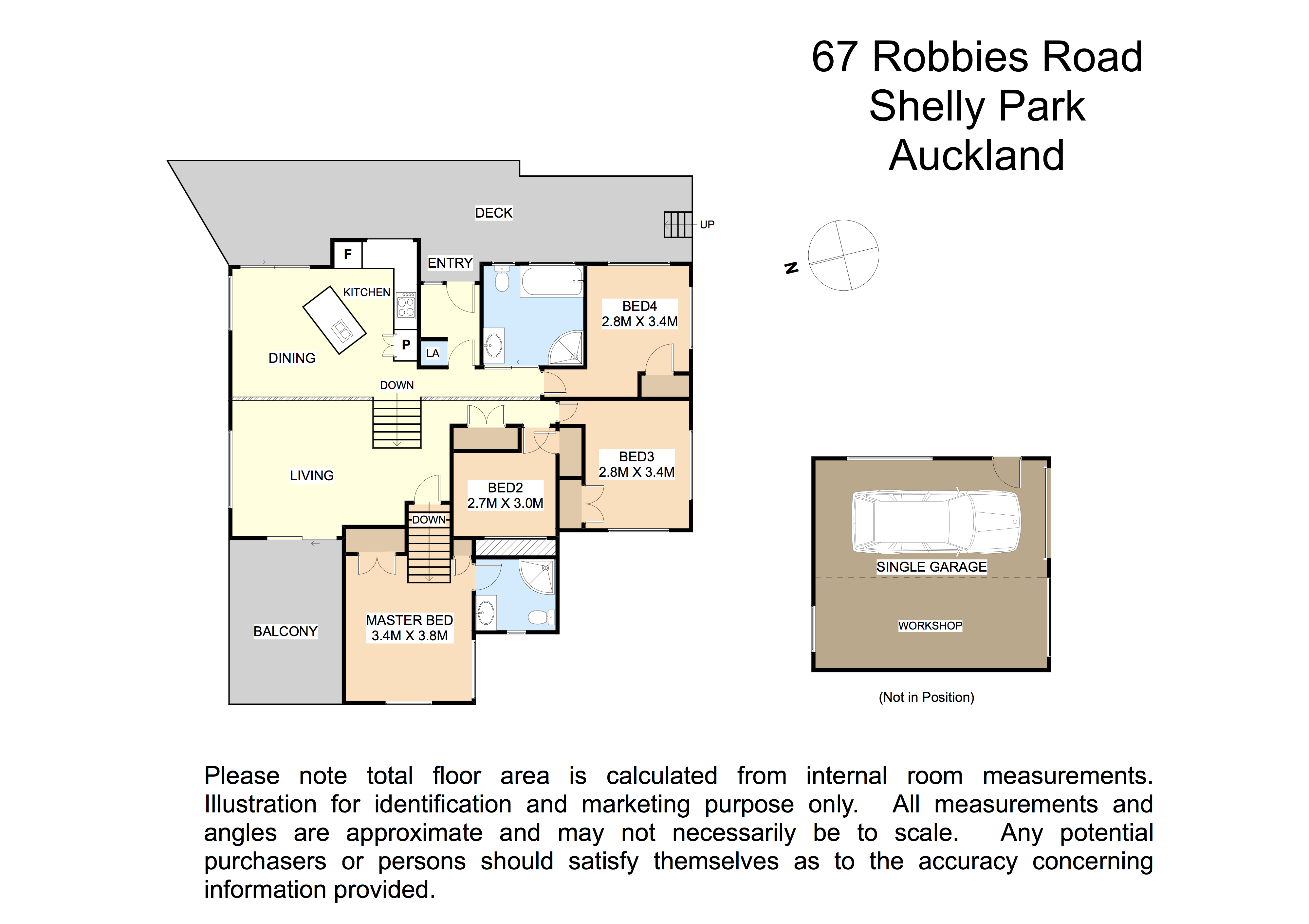 67 Robbies Road, Cockle Bay, Auckland - Manukau, 4 Bedrooms, 2 Bathrooms