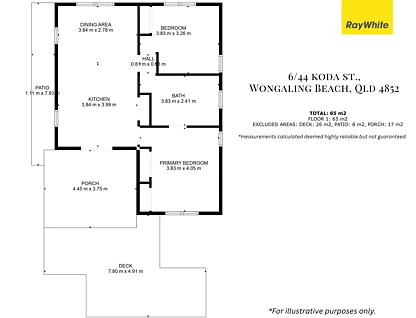 6/44 Koda Street, Wongaling Beach, Cairns, 2 ห้องนอน, 1 ห้องน้ำ, Apartment