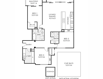 42/20 Royal Street, East Perth, Perth CBD, 3部屋, 2バスルーム, Apartment