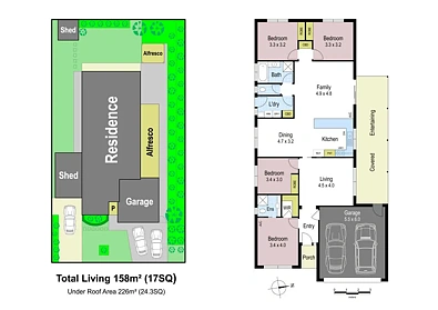 户型图 - 15 Skipton Street, Drouin, VIC 3818