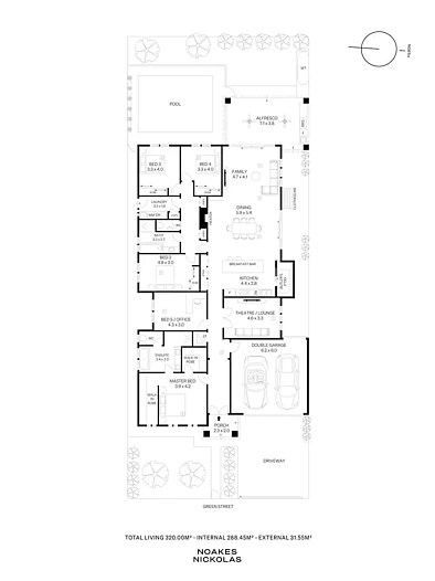 户型图 - 5 Green Street, St Morris, SA 5068