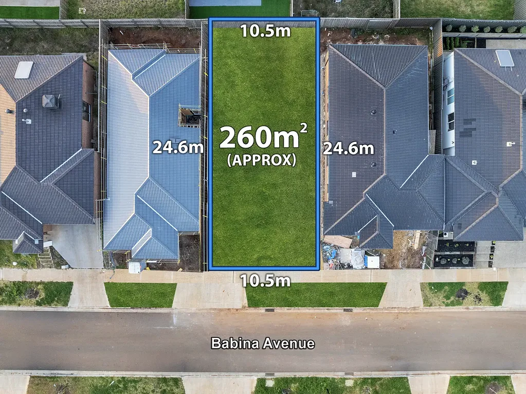 Melton South 260M2 Titled Land and No Easement
