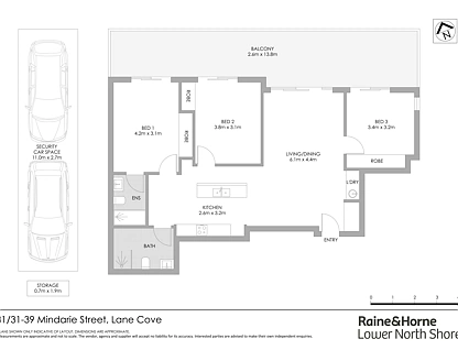 81/31-39 Mindarie Street, Lane Cove, Lower North Shore, 3 ਕਮਰੇ, 2 ਬਾਥਰੂਮ, Apartment