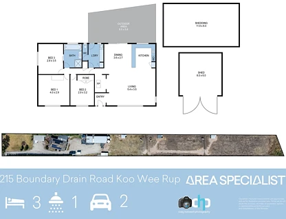 215 Boundary Drain Road, Koo Wee Rup, VIC 3981, 3 રૂમ, 1 બાથરૂમ, House