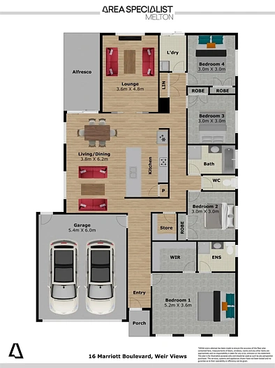 16 Marriott Boulevard, Weir Views, VIC 3338, 4房, 2浴, House