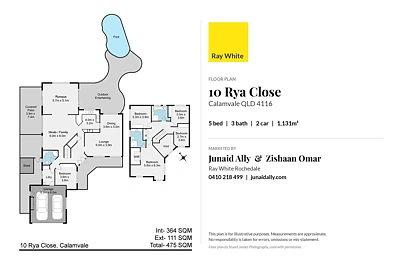 ਮੰਜ਼ਿਲ ਦੀ ਯੋਜਨਾ - 10 Rya Close, Calamvale, QLD 4116