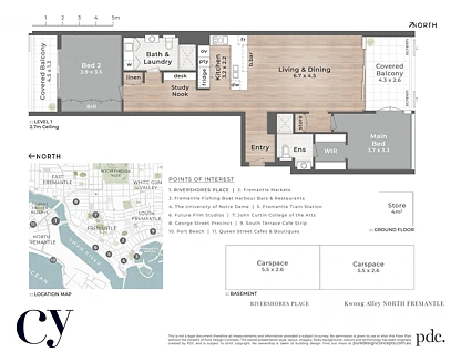 4/30 Kwong Alley, North Fremantle, North West Perth, 2房, 2浴, Apartment