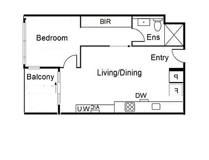 1314/220 Spencer Street, Melbourne, Melbourne CBD, 1 침실, 1 욕실, Apartment