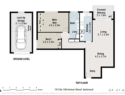 19/156-158 Homer Street, Earlwood, South Western Suburbs, 2 rūma, 1 rūma horoi, Apartment