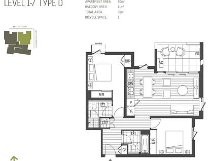502/18 Buckley Walk, Docklands, Melbourne CBD, 2 कमरे, 2 बाथरूम, Apartment