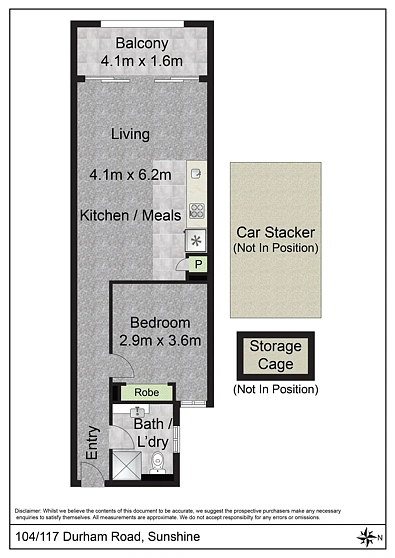 104/117 Durham Road, Sunshine, VIC 3020, 1 slaapkamers, 1 badkamers, Apartment