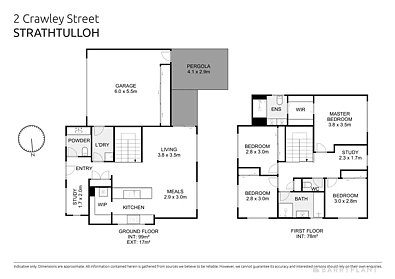 ਮੰਜ਼ਿਲ ਦੀ ਯੋਜਨਾ - 2 Crawley Street, Strathtulloh, VIC 3338