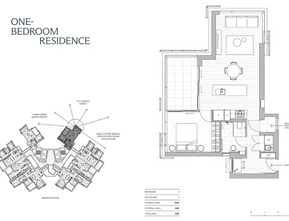 443 Queen Street, Brisbane City, Brisbane - Inner City Region, 1 habitaciones, 1 baños, Unit