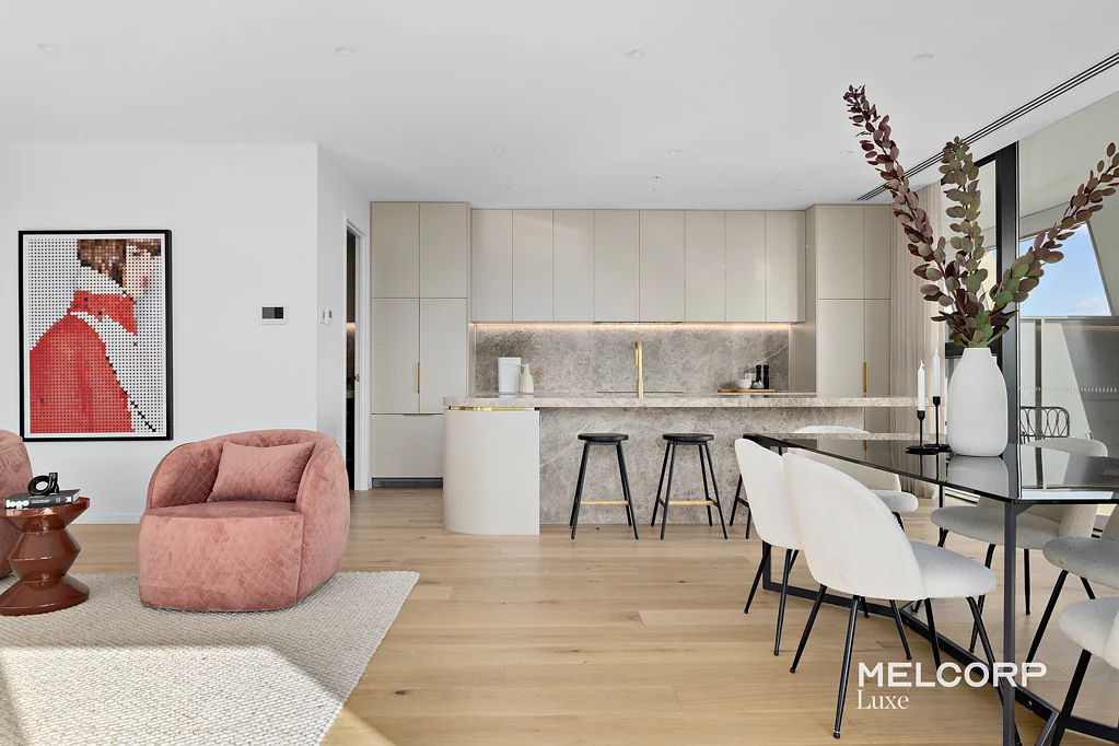 West Melbourne 3બેડરૂમ Unparalleled Penthouse Living with Custom High-End Fit-Out & Breathtaking City Views
