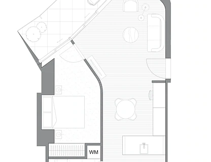 501/1 Almeida Crescent, South Yarra, Inner East Melbourne, 1 habitaciones, 1 baños, Apartment