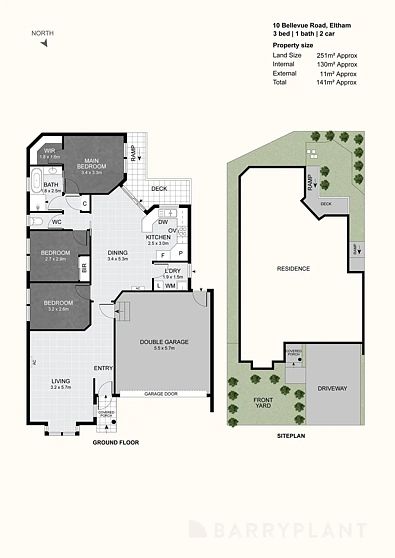 10 Bellevue Road, Eltham, VIC 3095, 3 침실, 1 욕실, House